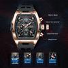 LIGE Silicone Watch for Man Fashion Military Sports Waterproof Quartz Watches Date Luminous Men's Watch Chronograph Wristwatch