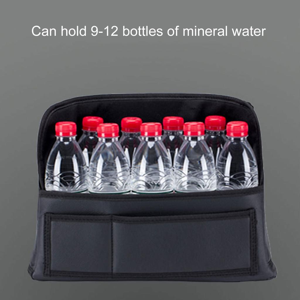 Leather Car Seat Middle Hanger Storage Bag Luxury Auto Handbag Holder Between Seats Tissue Water Cup Pockets Stowing