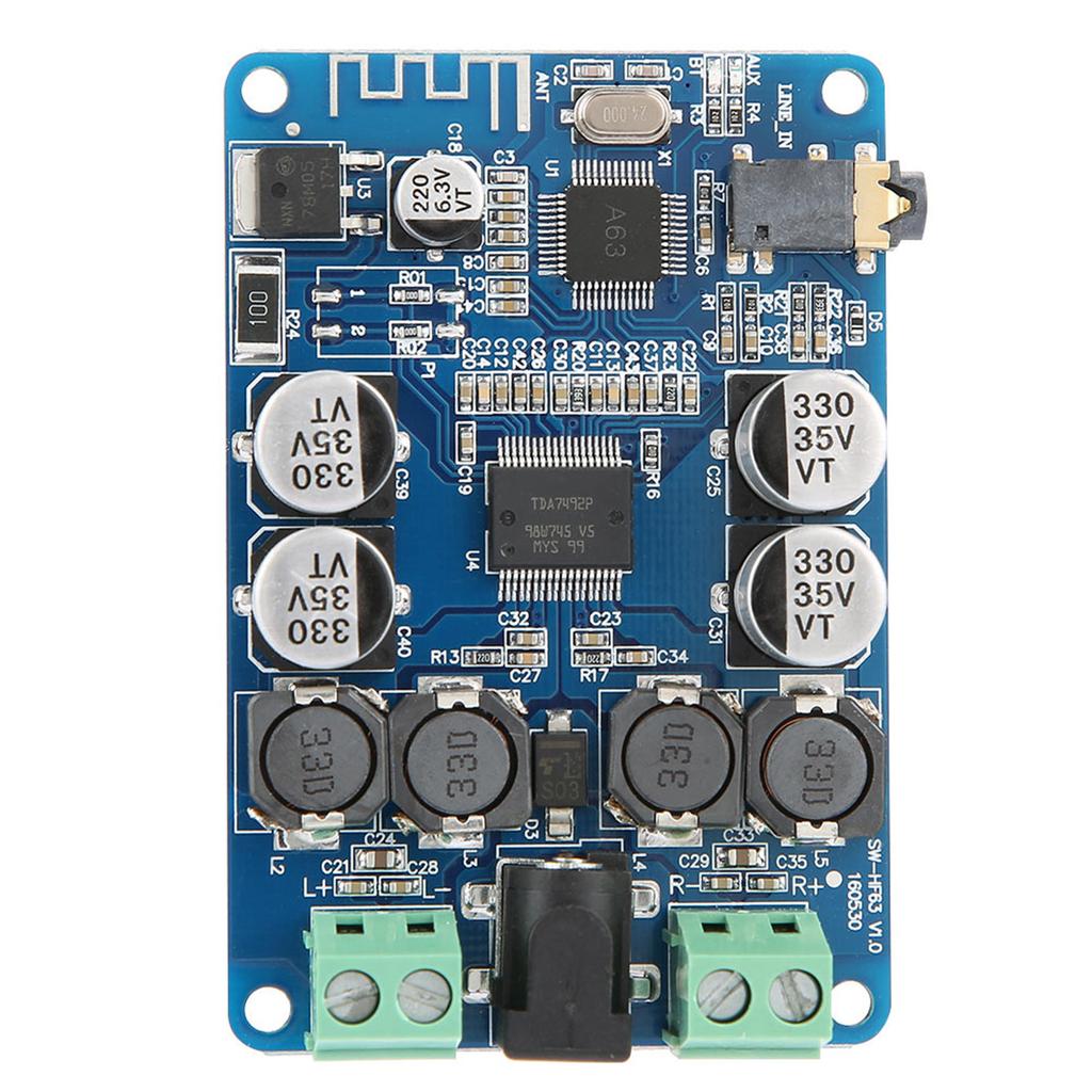 TDA7492P 2x25W Bluetooth V2.1 Audio Power Amplifier Board with AUX Interface HW‑893