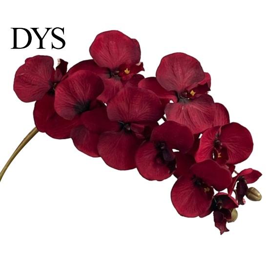 Natural Look Silk Orchid Stems Artificial Phalaenopsis Flowers 10-Head Stem 3D Printing Realistic Orchids Living Room Flower Arrangement for