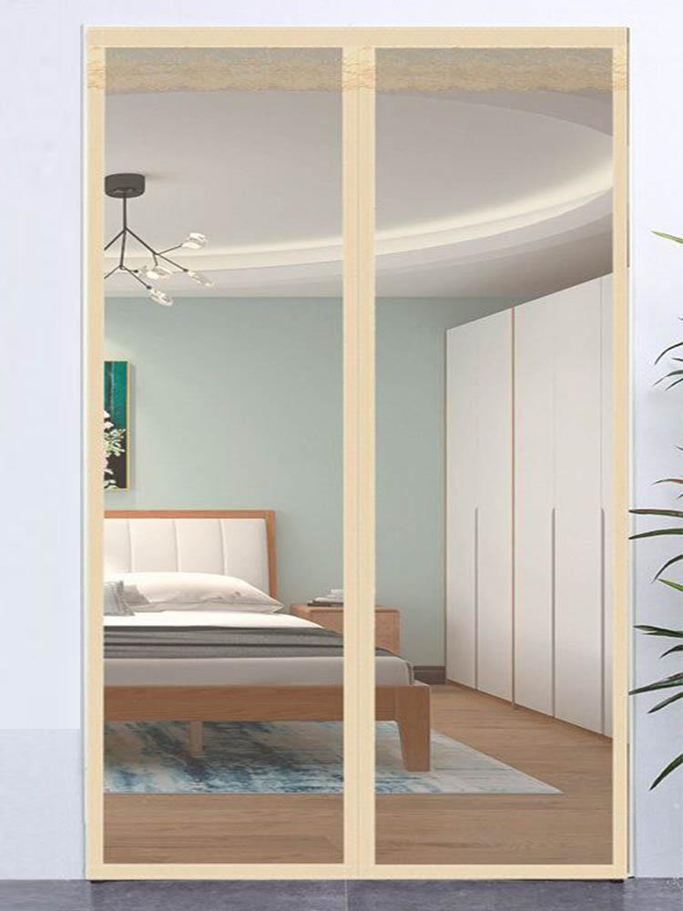 Новые вышитые магнитные экраны для дверей, занавески от комаров, насекомых, мух, не пробивают шторы, экраны для дверей в гостиную, сетка для дома