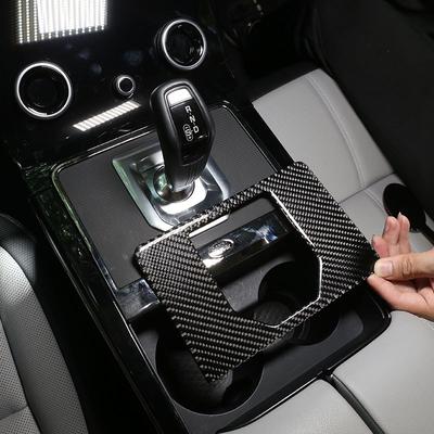 Для Land Rover Range Rover Evoque L551 -2024 Мягкое углеродное волокно Накладка-наклейка на панель переключения передач автомобиля Аксессуары для интерьера автомобиля