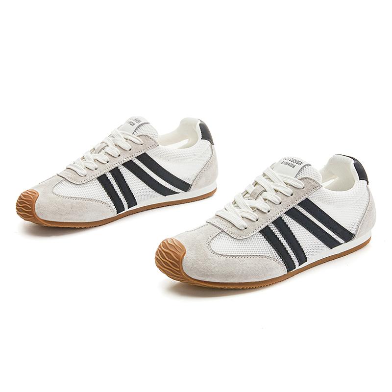 Мода 2025 новые женские кроссовки на плоской подошве Нескользящие дышащие женские тренировочные туфли Большого размера для бега и повседневной носки
