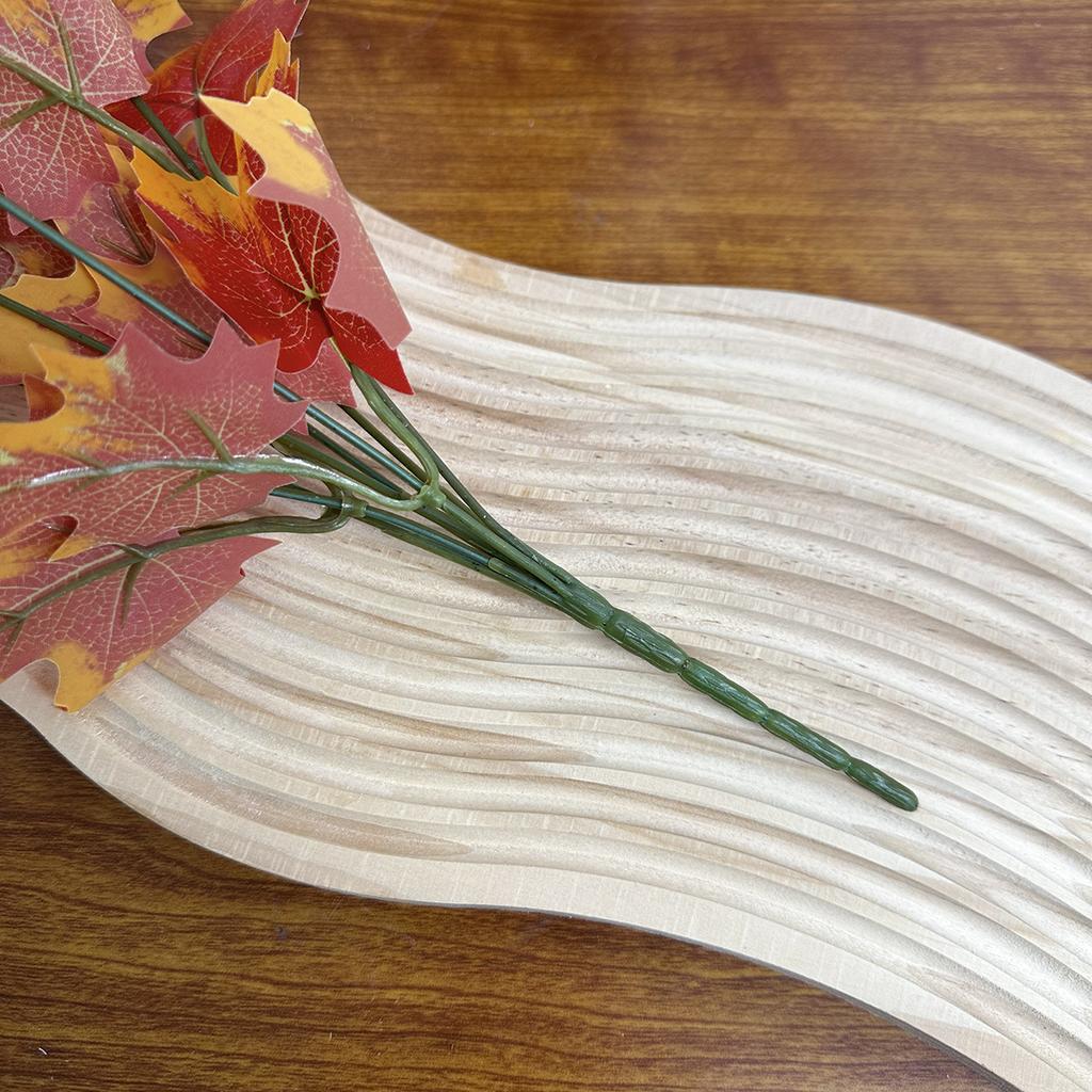 Искусственные растения 7 веток листьев красного клена, отдельные пучки зеленых растений, аксессуары для украшения стены, DIY цветочная композиция