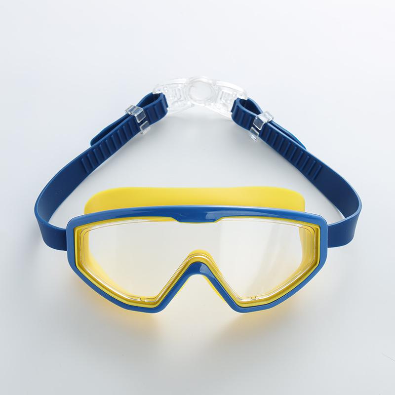 New children's swimming goggles, high-definition, waterproof, anti-fog, large-frame children's swimming goggles, diving practice goggles