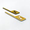 3D ABS Chrome Black Yellow Red Car Rear Trunk Badge Logo GT R S C Emblem For Mercedes AMG GTR GTC GTS C190 Car Stickers
