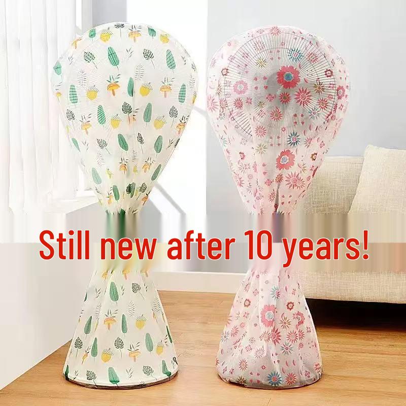 Universal Electric Floor Fan Dust Cover - Protective Full-Cover Shield for Stand Fans