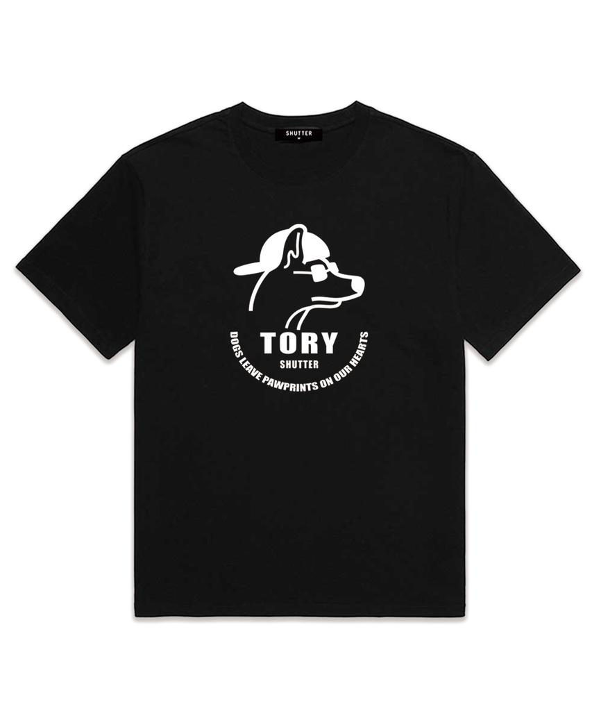 Футболка Tory с логотипом, короткий рукав (Ss014) черный
