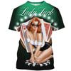 Summer Fashion Retro Sexy Girl Graphic T Shirts For Unisex Europe and America Trend Casual Men Fun Printed Round Neck Tees