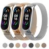 Magnetic Strap for Xiaomi Mi Band 3 4 5 6 Smartwatch Wrist Metal Mesh Bracelet Stainless Steel Wristband