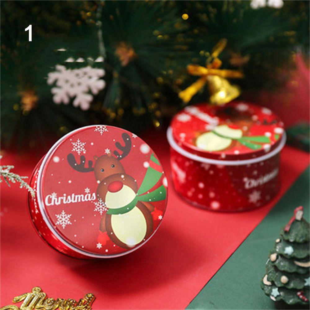 With Lids Coin Storage Cookie Box Tinplate Gift Boxes Storage Containers Christmas Tin Gift Box