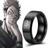 Anime Jujutsu Kaisen Ryomen Sukuna Itadori Yuji Ring Cosplay Stainless Steel Metal Unisex Rings Jewelry Prop Accessories Gift