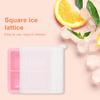 Силиконовый лоток для льда с крышкой, гибкая, легкосъемная квадратная форма для льда