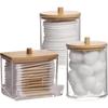 Transparent Cotton Swab and Toothpick Storage Jar