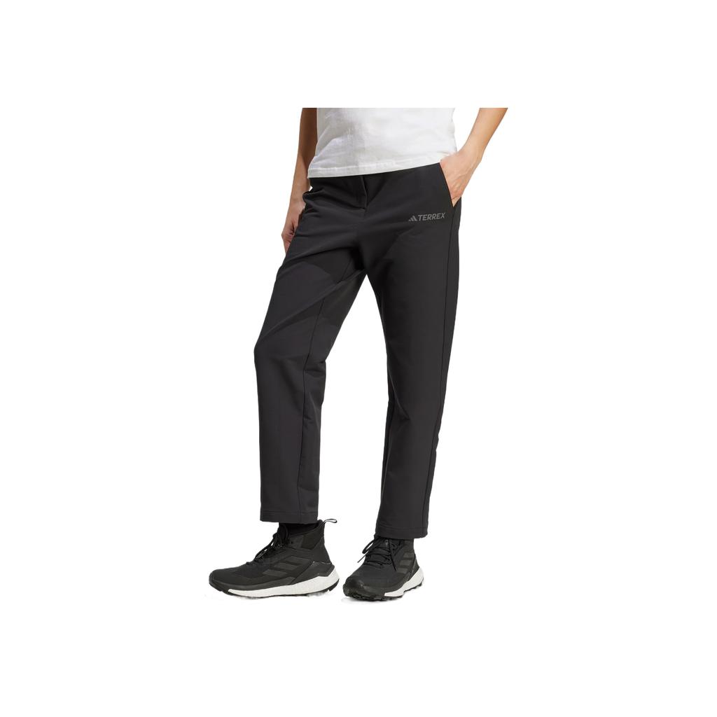 Adidas Terrex Приятные к коже Удобные Однотонные Брюки софтшелл Женские брюки JV8749