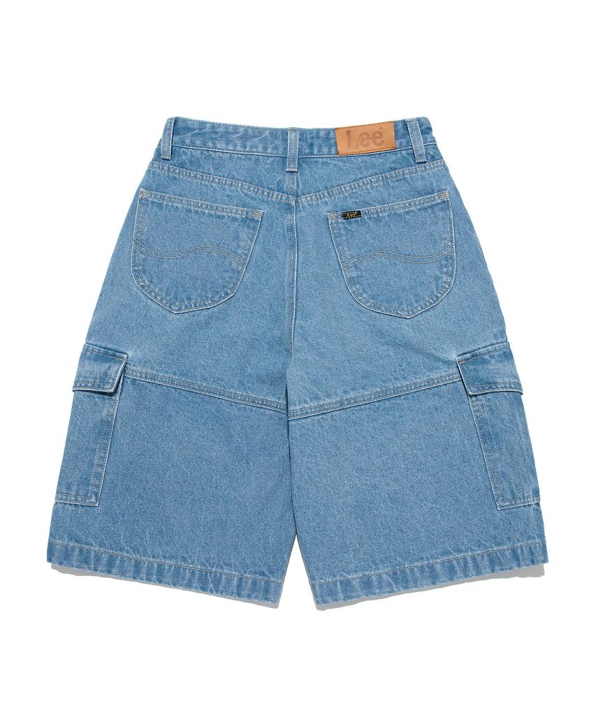 LEE Women'S Cargo Denim Shorts Indigo Medium