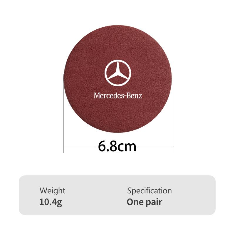 CRB1 Car Coaster Water Cup Bottle Holder Anti-slip Pad Mat Interior For Benz W202 W212 W126 W140 W168 W177 CLS GLE GLC GLS CLA
