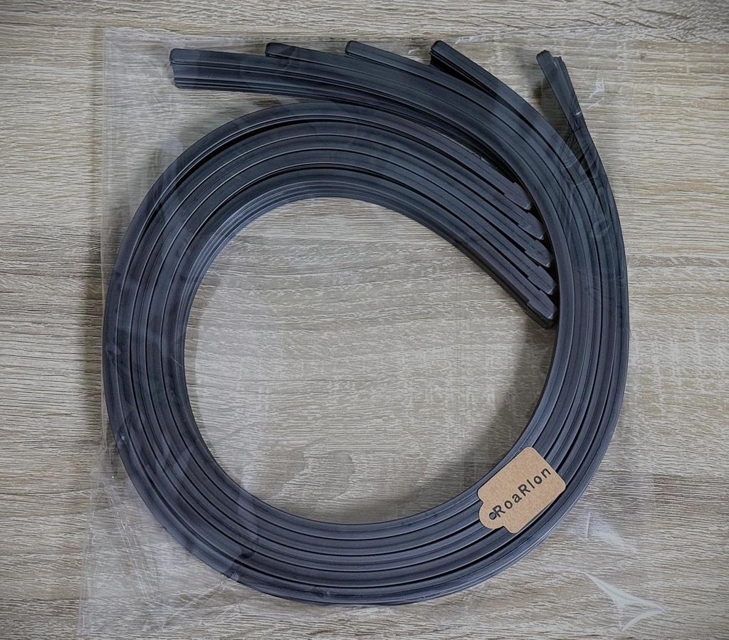 RoaRion Универсальная сменная резинка для дворников, Набор из 10 штук, Водоотталкивающая, Совместимая с очисткой стекла,