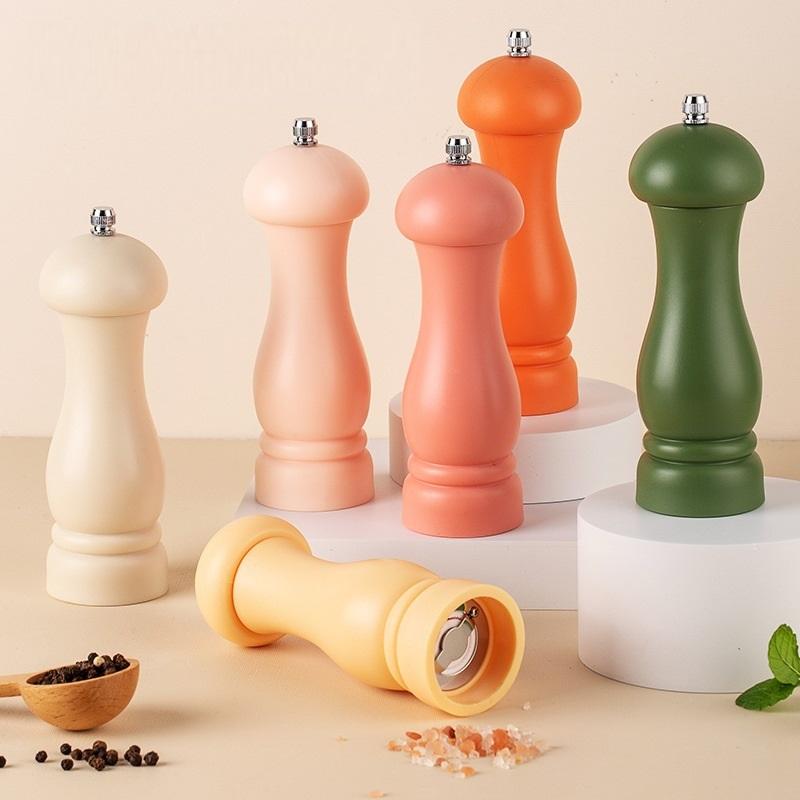 6inch Colorful Salt Pepper Grinder Manual Plastic Pepper Mill