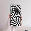 Luxury Zebra Stripes Art Phone Case For Samsung Galaxy S25 S24 S22 S23 Ultra S21 S20 Plus Frosted Non-Slip Full Cover Soft Case