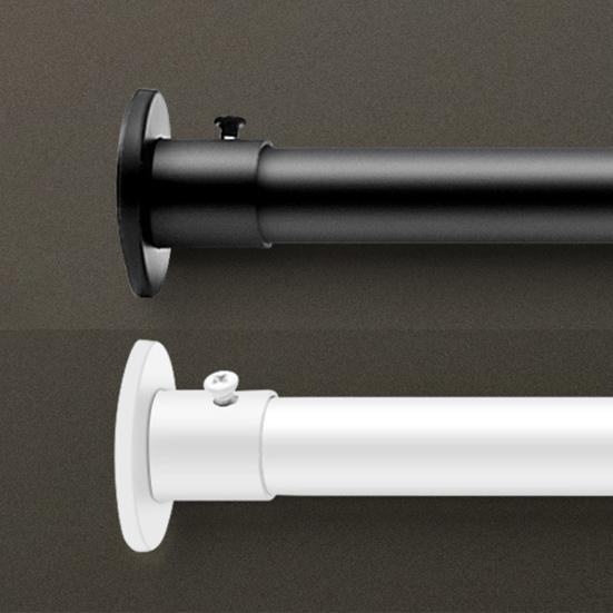 Shower Curtain Telescopic Rod Screw Mount 50-70CM Adjustable Stainless Steel Multi-functional Living Room Bathroom Telescoping Curtain Rod