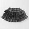 Юбка для девочек осень/зима 2024 из шерсти в складку - корейский стиль