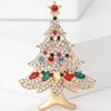 Crystal Christmas Brooches Rhinestone Christmas Tree Brooch Pin Jewelry Gifts