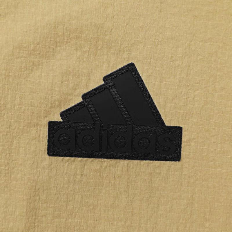 adidas Легкая тканая куртка с капюшоном и молнией, мужская верхняя одежда желто-коричневого цвета JI8659