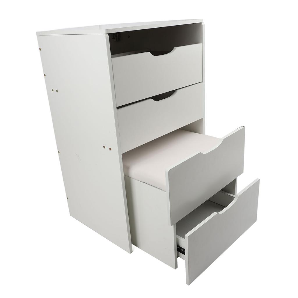 Vanity Desk with Flip Top Mirror Light Makeup Table with Drawers Stool Storage Small Dressing Table 