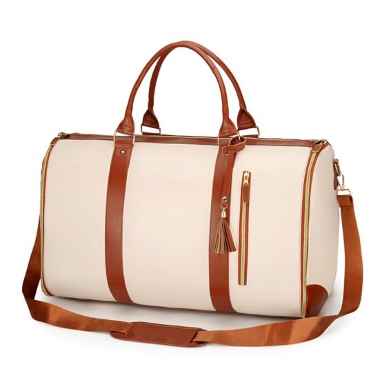 Складная дорожная сумка с несколькими отделениями, водонепроницаемая искусственная кожа, надежная дорожная сумка с ручкой и плечевым ремнем, не мнется