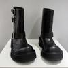 Ретро ботинки до колена на толстой подошве, женские осенние новые ретро ботинки-чулки, ботинки в стиле милитари, рыцарские ботинки