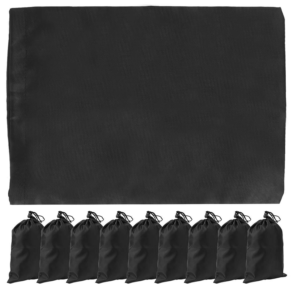 Черная сумка-мешок на шнурке Полиэстеровый мешочек на шнурке Водонепроницаемая сумка для хранения скакалки