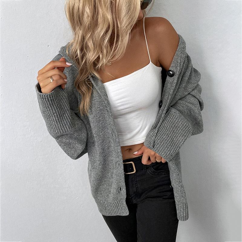 Women's Plus Size Winter Hooded Sweater