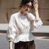 Women's Shirt Long Sleeve Autumn Blouse Loose Waist Slim Feminine Tops