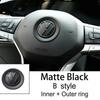 Car Steering Wheel Emblem Sticker Interior Accessories For Volkswagen GTI Polo Golf Passat Scirocco Beetle Tiguan Magotan