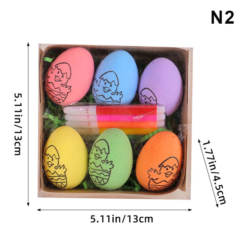 NEW Easter DIY Hand-painted Eggs Cartoon Bunny Painting Eggs Kit Children's Handmade Gifts Easter Decoration