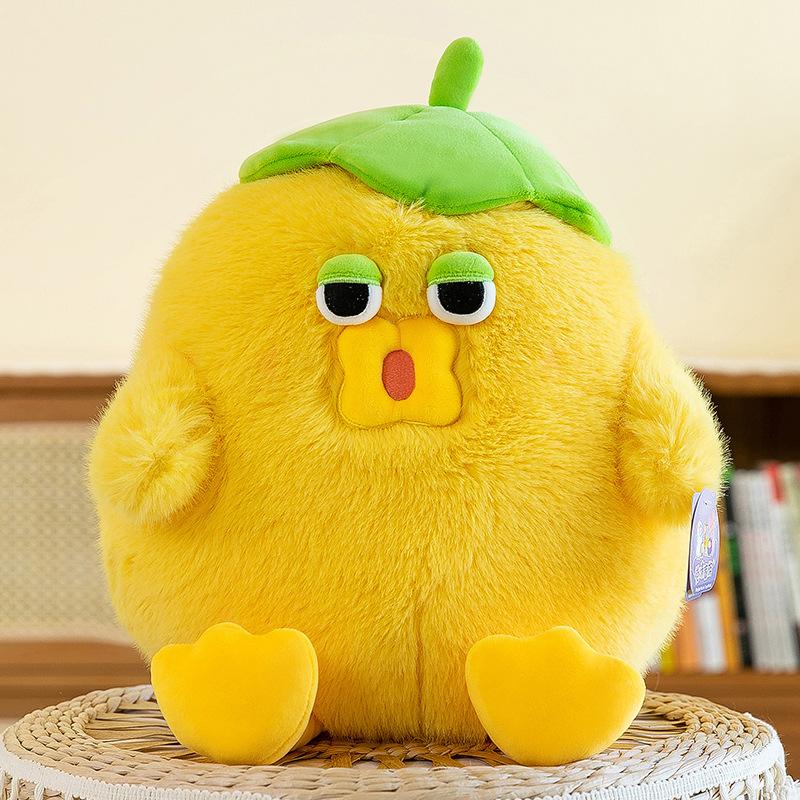 Новая кукла-цыпленок из листьев лотоса, плюшевая игрушка, девочка спит с куклой-цыпленком, подарок, кукла для уличной палатки на ночном рынке