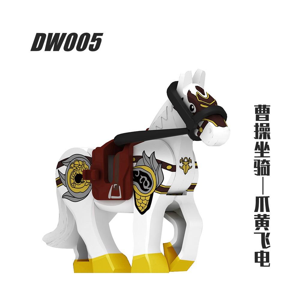 Three Kingdoms War Horse Building Blocks Accessories Mini Figures DW001-006