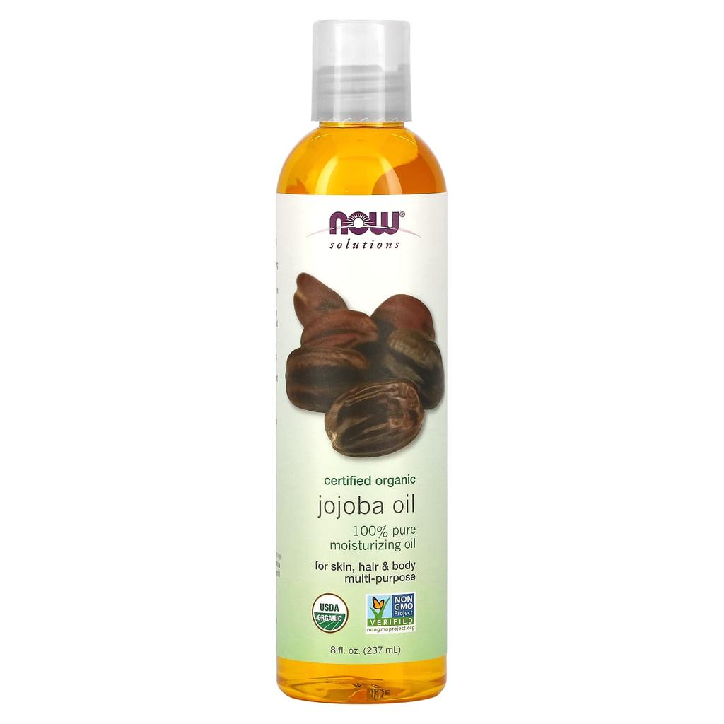 Now Foods Solutions, Organic Jojoba Oil, 8 Fl Oz (237 Ml)