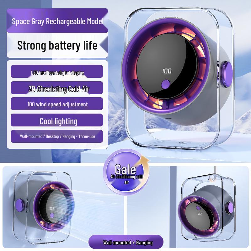 Rechargeable Desktop Circulation Fan for Student and Office Use