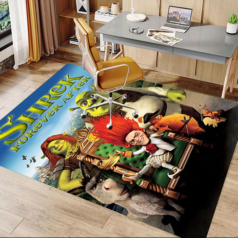 Shrek'S Epic Adventure Carpet For Playroom Bedroom Living Room Sofa Home Decorkids Game Area Rug Nonslip Floor Mat