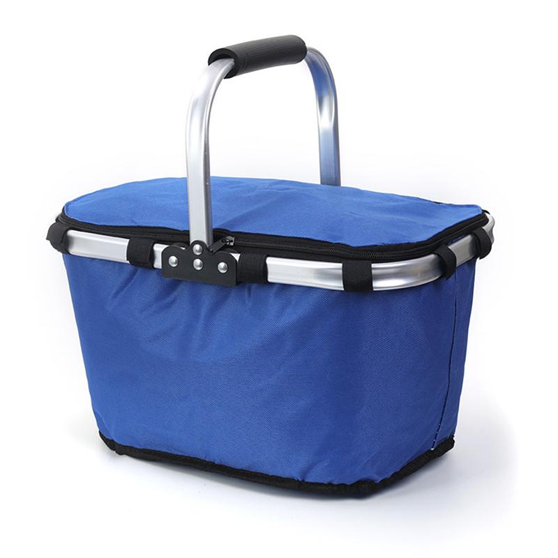 Складная корзина для пикника Удобная транспортировка еды Складная термосумка Корзины для покупок Прочная корзина для еды