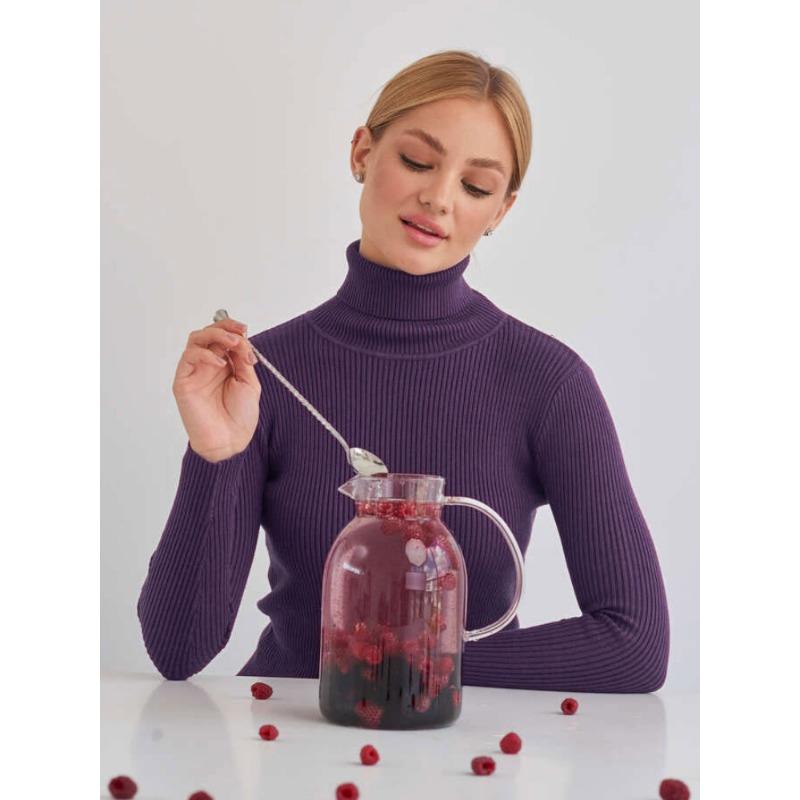 Водолазка свитер женская трикотажная базовая рубашка осенний пуловер свитер