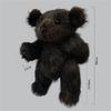 30cm Height Short Plush Teddy Bear Adjustable Raccoon Stuffed Animal