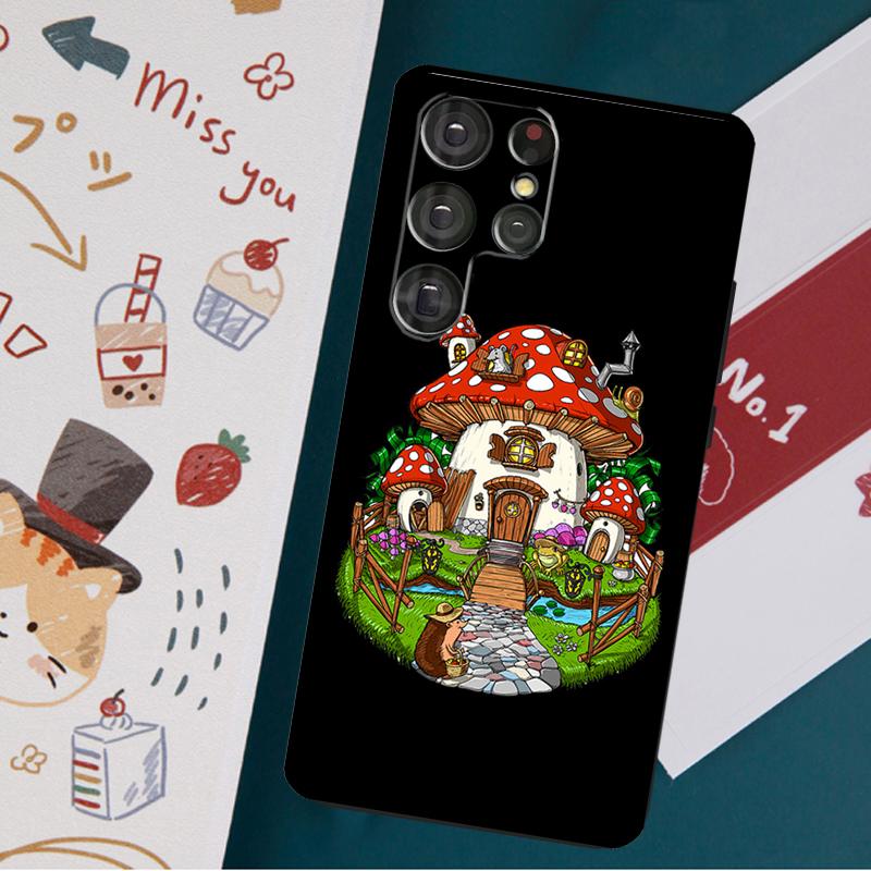 Shrooms Hippie Magic Mushroom Case For Samsung Galaxy S23 S22 S21 Ultra S20 FE Note 20 Ultra S8 S9 S10 Note 10 Plus Cover
