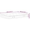 VidaXL Matelas à ressorts ensachés dureté moyenne 180x200 cm 3206423