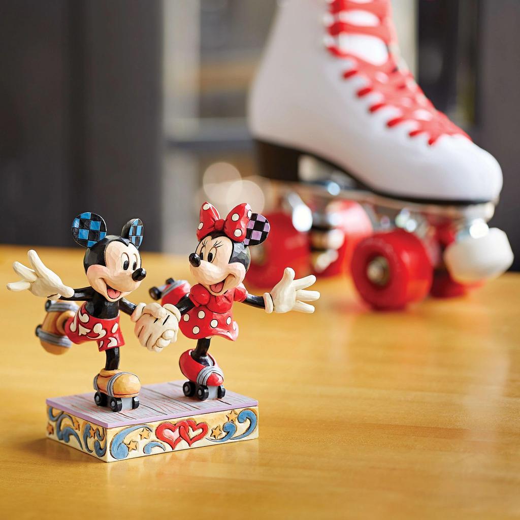 Enesco Фигурка Микки и Минни на роликах Disney Traditions от Джима Шора 6014315 Оригинальный импорт из Японии