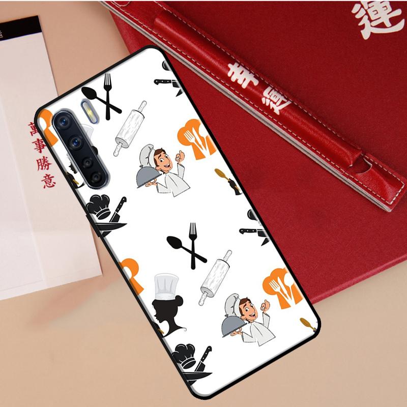 Кейс для кухонных ножей шеф-повара Для Oppo A94 A18 A74 A57 A17 A77 A38 A58 A78 A98 A54 A80 A60 A40 A96 A76 A16 A15 A5 Pro