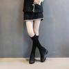 Women's Suede Over-the-Knee Boots: 2024 Elastic, Thick-Soled, Height-Increasing, Plus Velvet for Autumn/Winter