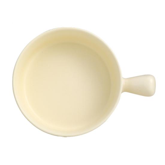 Ceramic Baking Bowl Microwave Safe Oven Dish with Handle Heat Resistant Soup Crock Easy Clean Dishwasher Safe Small Soup Bowl for Onion Soup